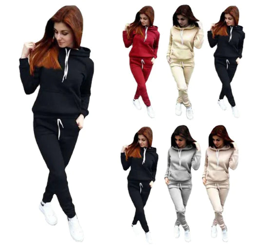 Casual Wear, Hoodie Two-Piece Set